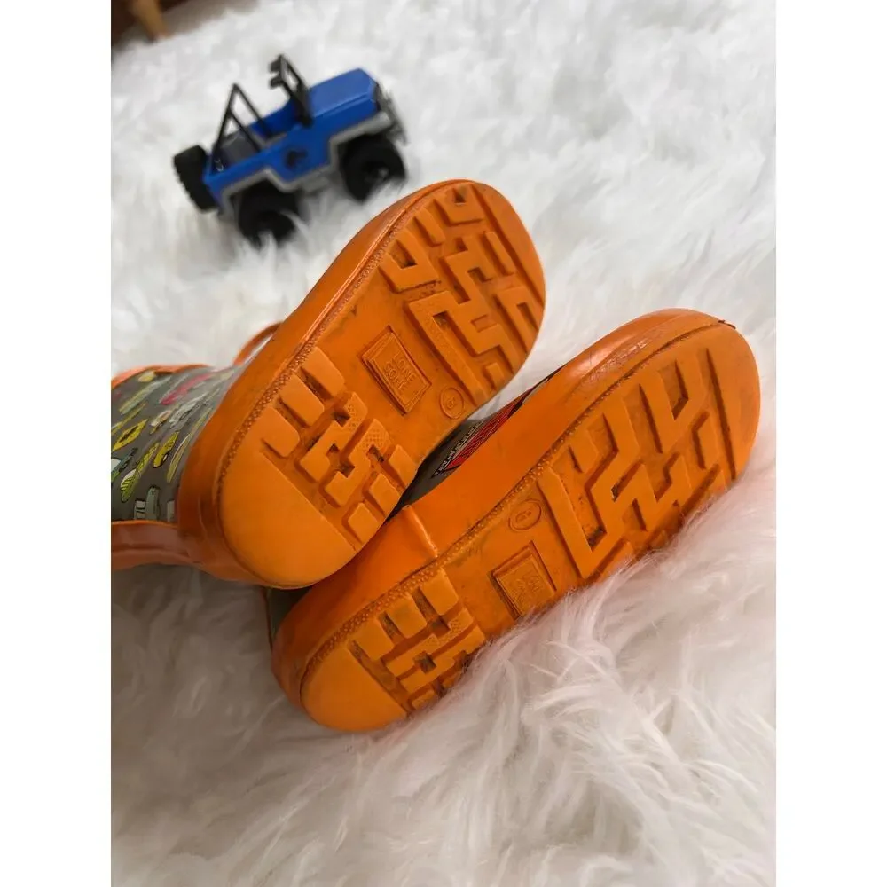 Lone Cone Toddler Rain Boots Car Print